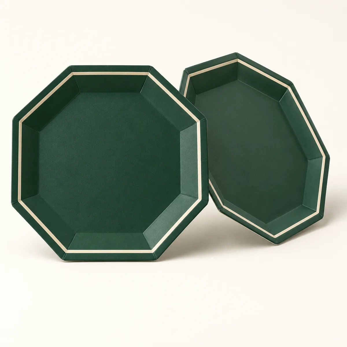 Octagonal dinner paper plates — Paper plates product concept / 八角正餐纸盘,纸盘产品示意图